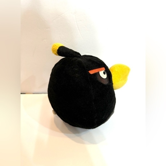 Angry Birds BOMB Plush Toy 10” 2010 Commonwealth Black Bird WITH SOUND! - Picture 3 of 6